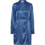 Blå Knælange Vila Wrap kjoler Størrelse XL til Damer 