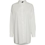 Hvide Vero Moda Langærmede skjorter Med lange ærmer Størrelse XL 