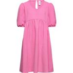 Pinke Vero Moda Aftenkjoler med korte ærmer Størrelse XL til Damer 