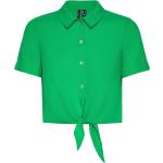 Grønne Vero Moda Kortærmede skjorter med korte ærmer Størrelse XL 