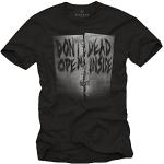 Walking Dead T-Shirts Don'T Open Dead Inside schwarz Größe M