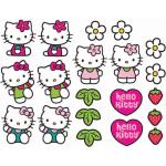 Hello Kitty Wallstickers med Blomstermønster på udsalg 