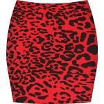 Røde Nederdele i Jersey Størrelse XL med Leopard til Damer 