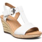 Hvide Gabor Sommer Sandaler med kilehæl til Damer på udsalg 