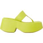Grønne MARSÈLL Sommer Sandaler med kilehæl i Læder Kilehæle Størrelse 37 til Damer på udsalg 