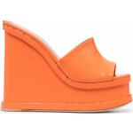 Orange Sommer Sandaler med kilehæl Kilehæle Størrelse 43 til Damer på udsalg 