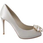 Hvide Dolce & Gabbana Peep toe pumps i Læder Størrelse 35 til Damer på udsalg 