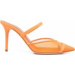 Orange Malone Souliers Sommer Sandaler med hæl med spidse skosnuder Størrelse 36 til Damer på udsalg 