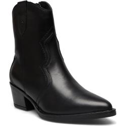 Women Boots Shoes Boots Cowboy Boots Ankle Boot - Heel Sort Tamaris