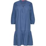 Blå Korte Esprit Casual Kjoler Størrelse XL til Damer 
