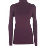 Violette Langærmede t-shirts Med lange ærmer Størrelse XL til Damer 