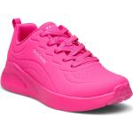 Pinke Skechers Uno Low-top sneakers til Damer 