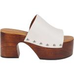 Hvide Elegant MARNI Sommer Sandaler med hæl Størrelse 39 til Damer på udsalg 