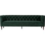 Mørkegrønne Moderne Woood Sofaer i Polyester til 3 Personer med Ben 
