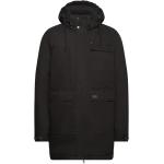 Sorte Superdry Parka coats Størrelse XL med hætte 