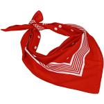 Røde Klassiske Halstørklæder i Bomuld Størrelse XXL med Prikker til Damer 