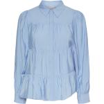 Blå Y.A.S Bæredygtige Langærmede skjorter Med lange ærmer Størrelse XL til Damer 