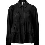 Sorte Y.A.S Bæredygtige Langærmede skjorter Med lange ærmer Størrelse XL til Damer 