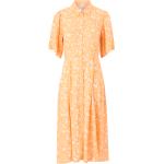 Orange Midi Y.A.S Bæredygtige Sommer Sommerkjoler Størrelse XL med Blomstermønster til Damer på udsalg 