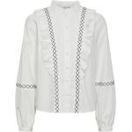 Hvide Y.A.S Langærmede skjorter Med lange ærmer Størrelse XL 
