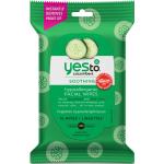Yes to Cucumbers Økologiske Organiske Hypoallergenic Cruelty free Renseservietter til Forfriskende effekt med Alo Vera Allergivenlige til Damer 