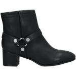 Sorte Zadig & Voltaire Læderstøvler i Læder blokhæle med runde skosnuder Størrelse 37 til Damer 