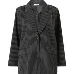Sorte Zhenzi Plus size blazere med Skulderpuder Størrelse 3 XL til Damer på udsalg 