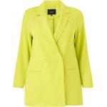 Grønne Zizzi Plus size blazere med Skulderpuder Størrelse 3 XL til Damer på udsalg 