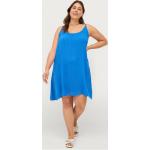 Blå Zizzi Bæredygtige Sommer Plus size kjoler uden ærmer Uden ærmer Størrelse XL til Damer 