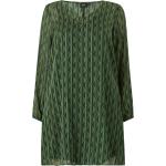 Grønne Zizzi Plus size langærmede kjoler i Chiffon Med lange ærmer Størrelse 3 XL til Damer på udsalg 
