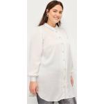 Hvide Zizzi Langærmede skjorter med Perler Størrelse XXL til Damer på udsalg 