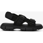 Sorte Sporty Sommer Sandaler med hæl med ekstra bred sål Med velcro Størrelse 38 til Damer på udsalg 
