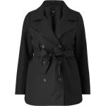 Sorte Zizzi Trench coats Størrelse XL til Damer på udsalg 